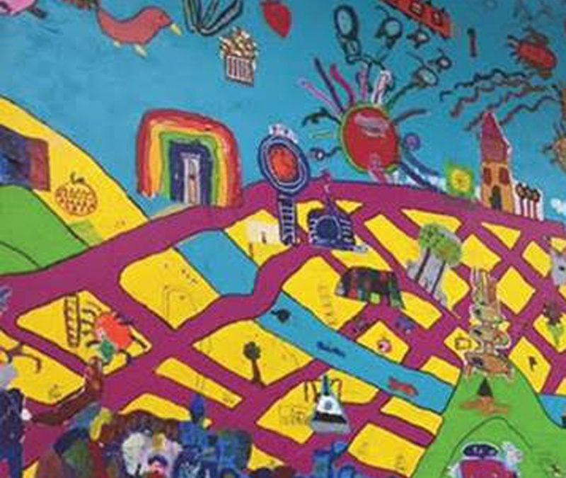 Mural for Ridge Elementary / THE CITY OF THE FUTURE