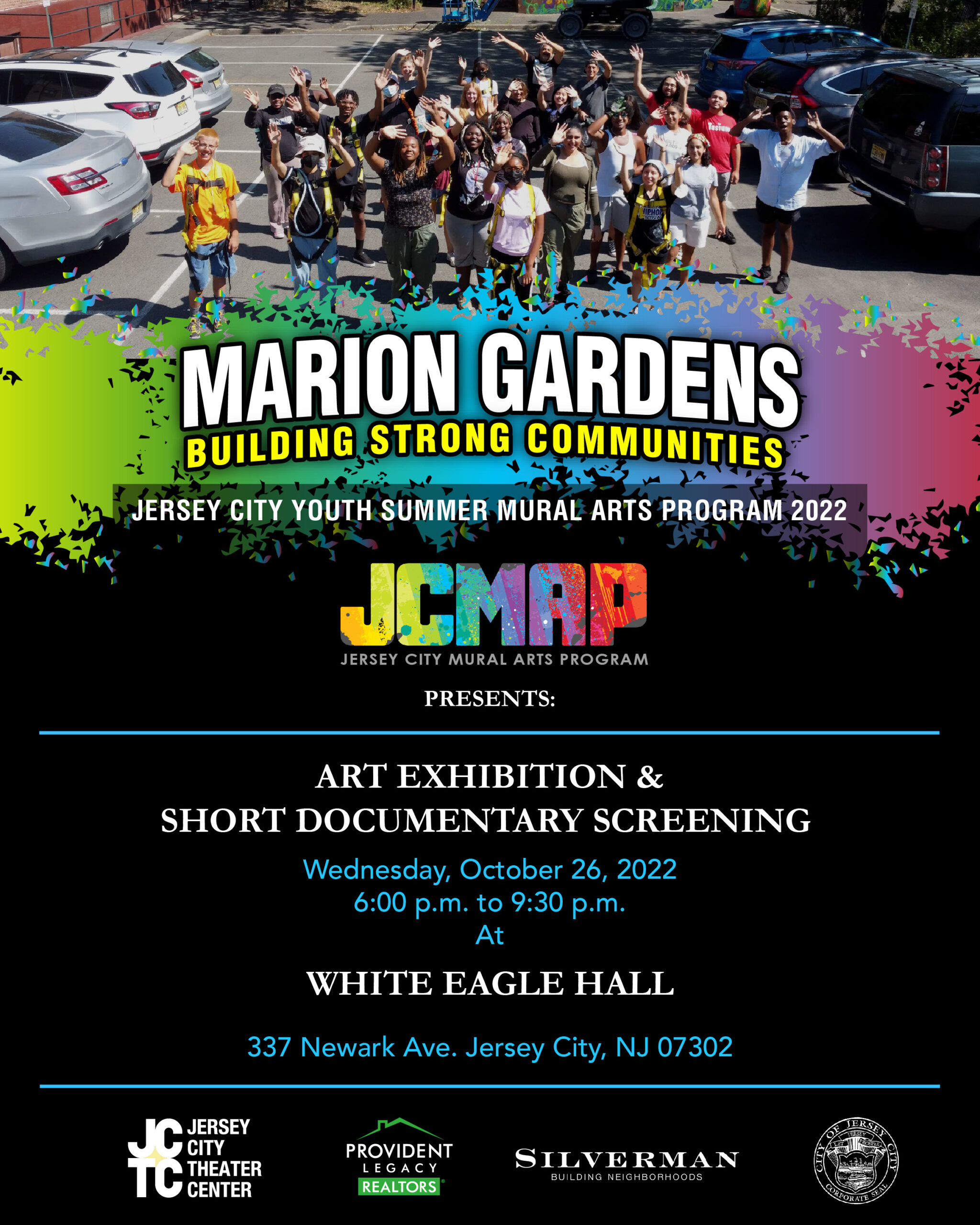 Jersey City Theater Center Event Showcases Jersey City Summer Youth Mural Arts Program Participants