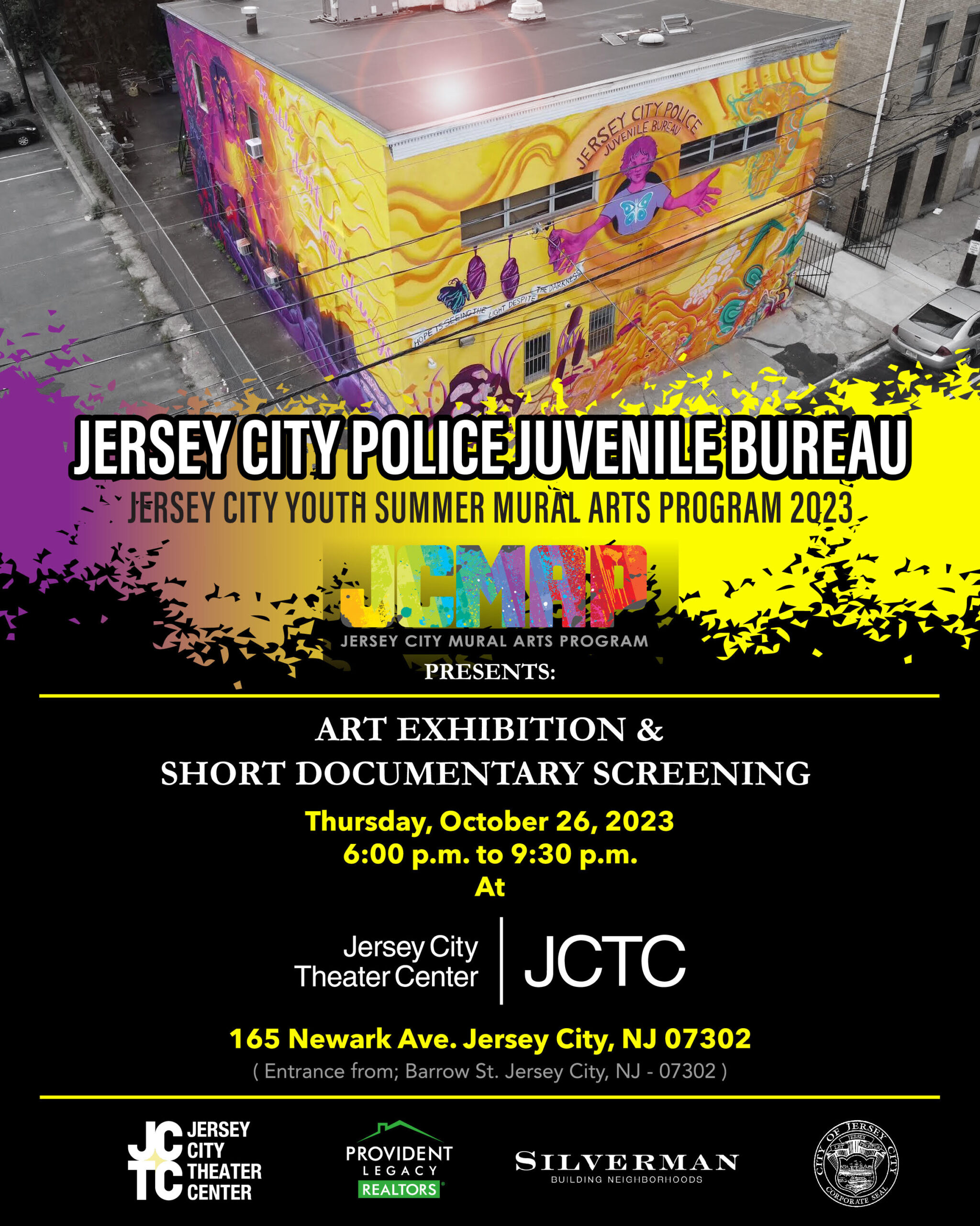 Jersey City Theater Center Event Showcases Jersey City Summer Youth Mural Arts Program Participants